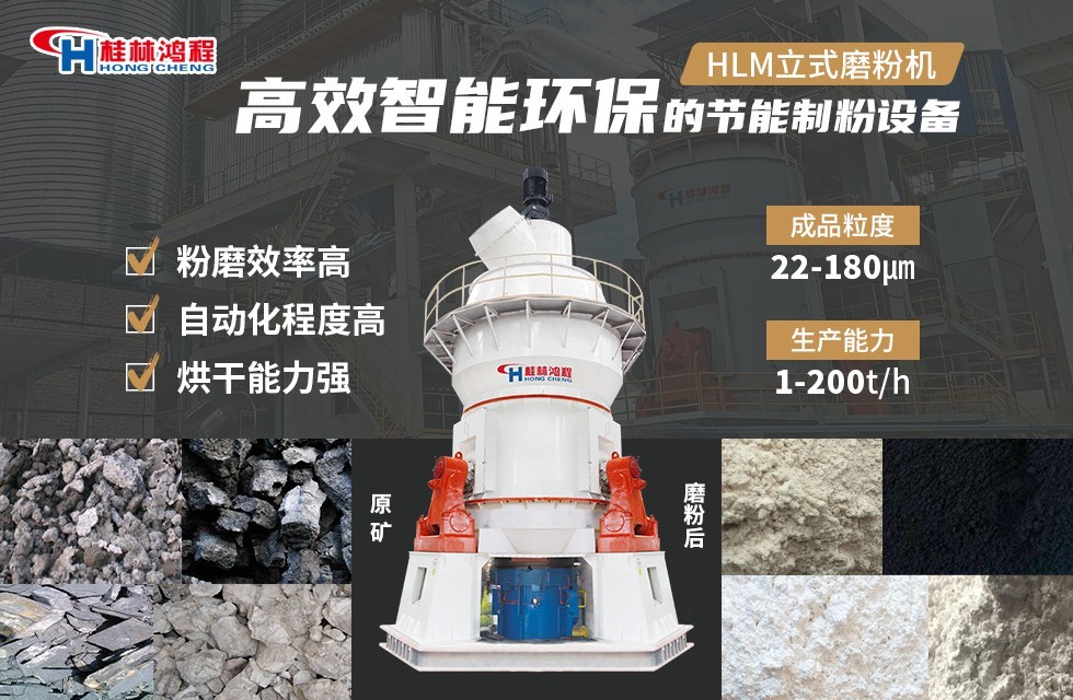 鋰輝石磨粉設備，HLM立式磨粉機